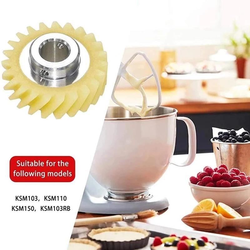 Engrenage d'entraînement à vis sans fin pour support Kitchen Aid, brosse moteur, W10112253, 9706416,