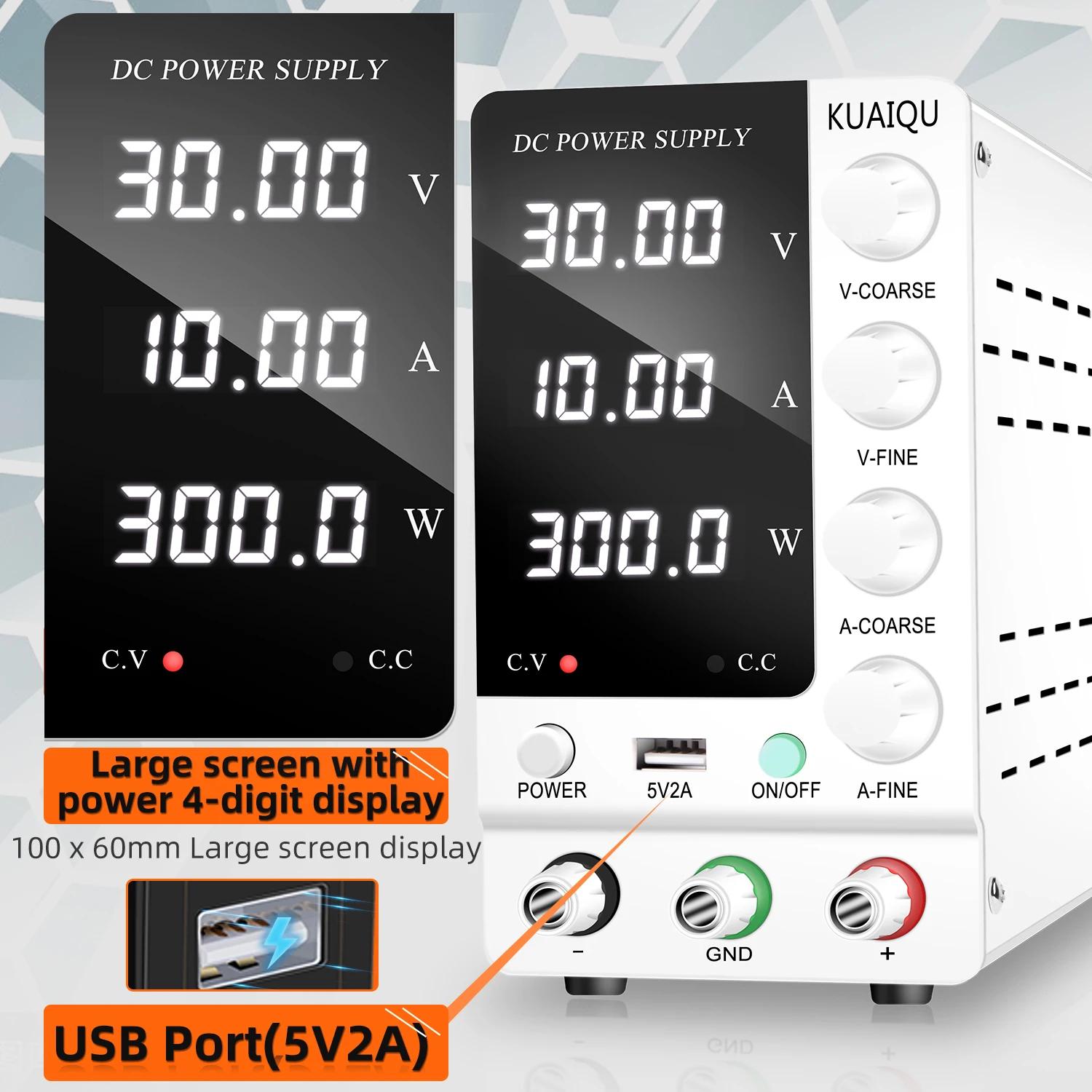 KUAIQU SPS-C3010 alimentation cc réglable 30V 10A 6A régulateur de tension marche/arrêt courant prér