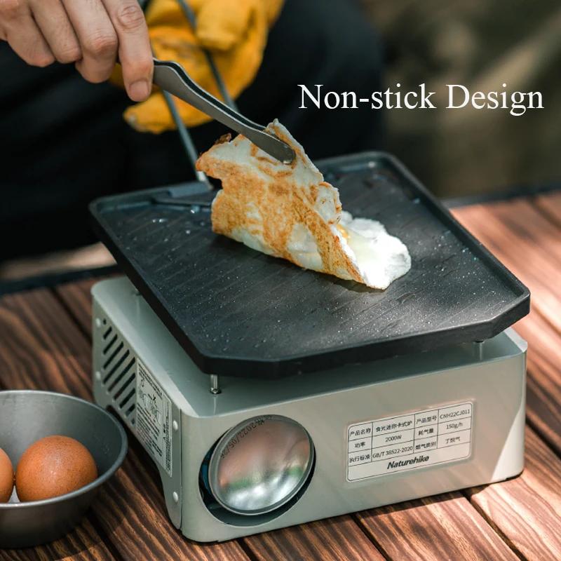 Poêle camping Naturehike pliante antiadhésive pique-nique portable facile nettoyer gril randonnée barbecue