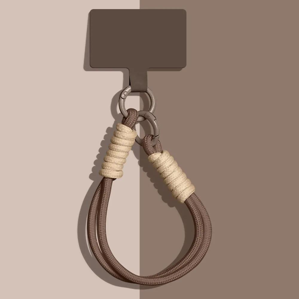 Breloques de téléphone portable tissées à la main, étui universel, lanière de poignet, Sports de ple