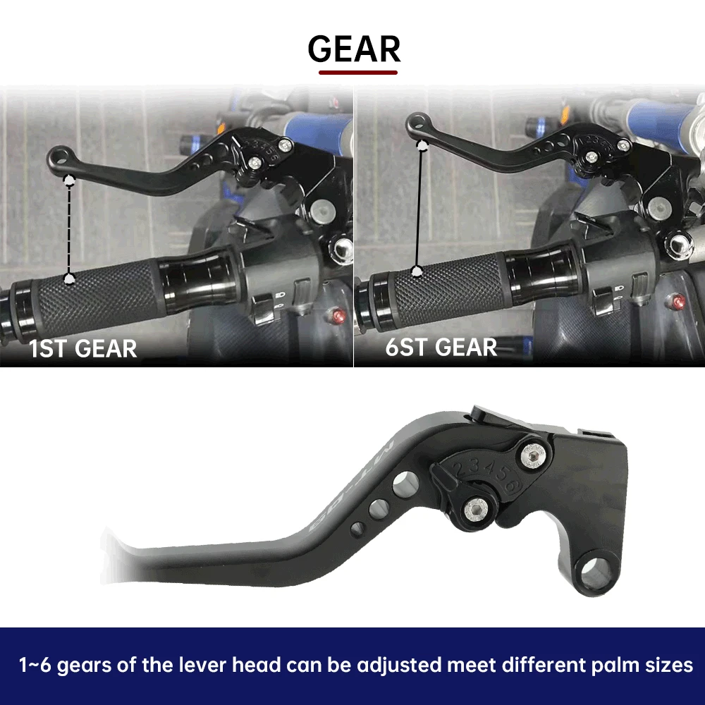 2024 levier d'embrayage de frein court pour YAMAHA MT07 MT09 2013-2020 MT-07/Tracer MT-09 SP accesso