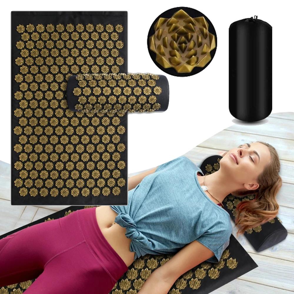 Tapis de Yoga d'acupression, coussin applicateur de Kuznetsov, Massage Sensi, aiguilles corporelles 