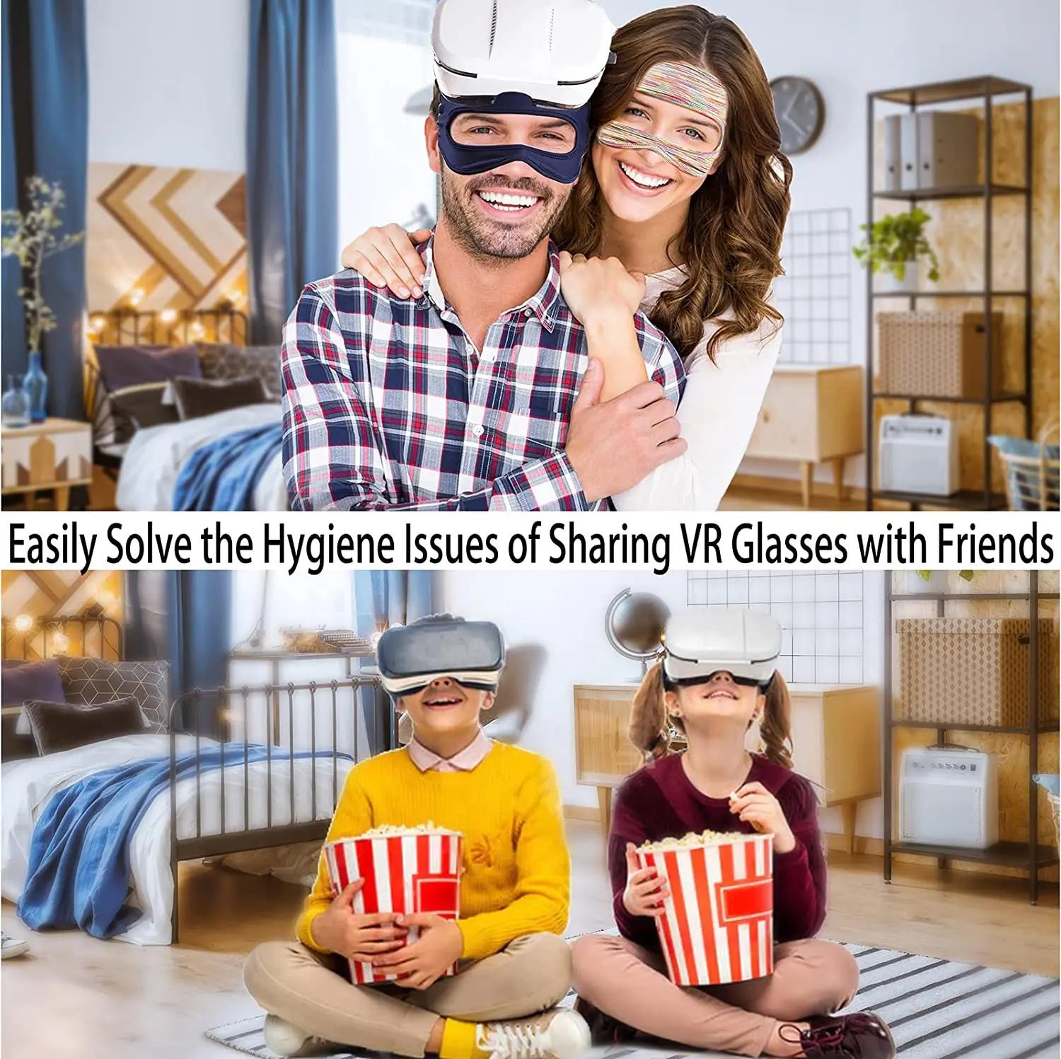 Pour Oculus Quest 2 accessoires VR masque couverture respirant bandeau de sueur casque de réalité vi