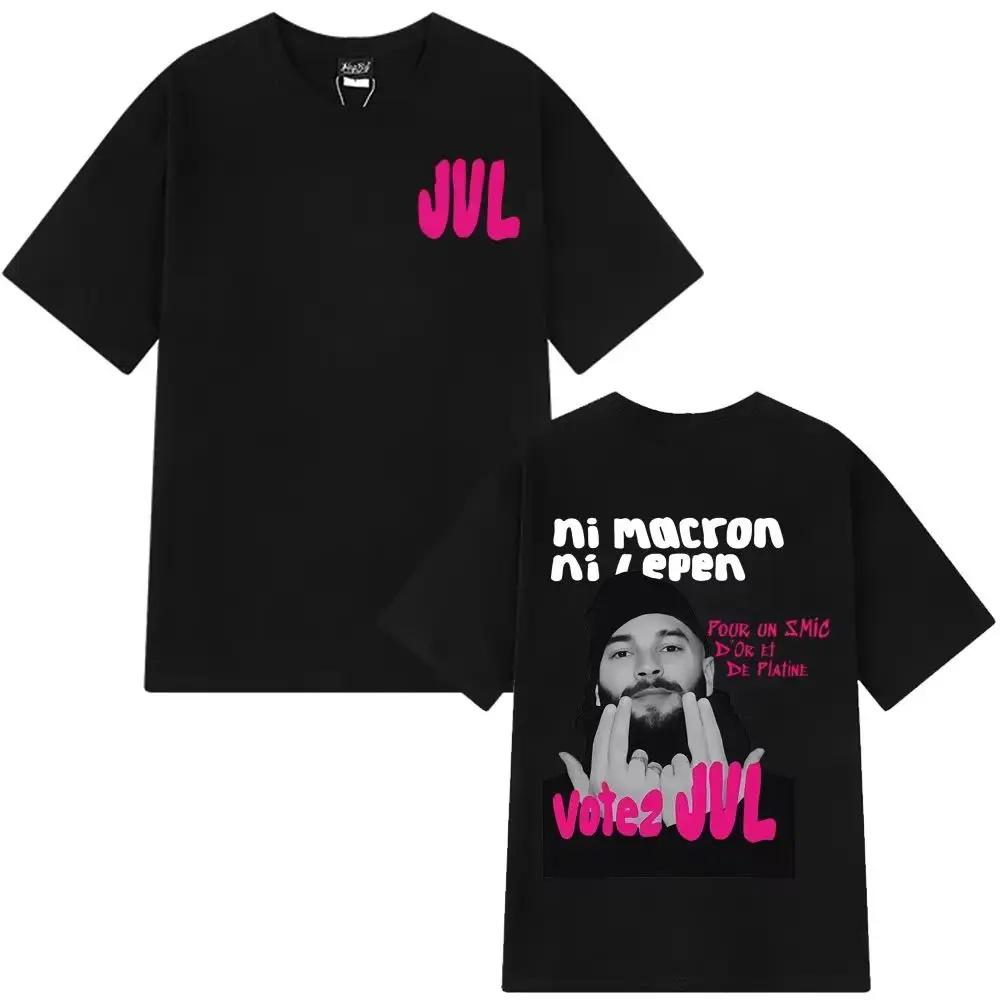 T-shirt Y2K Hip-hop 2026 JUL, rappeur français, imprimé graphique tendance, en coton, décontracté, e