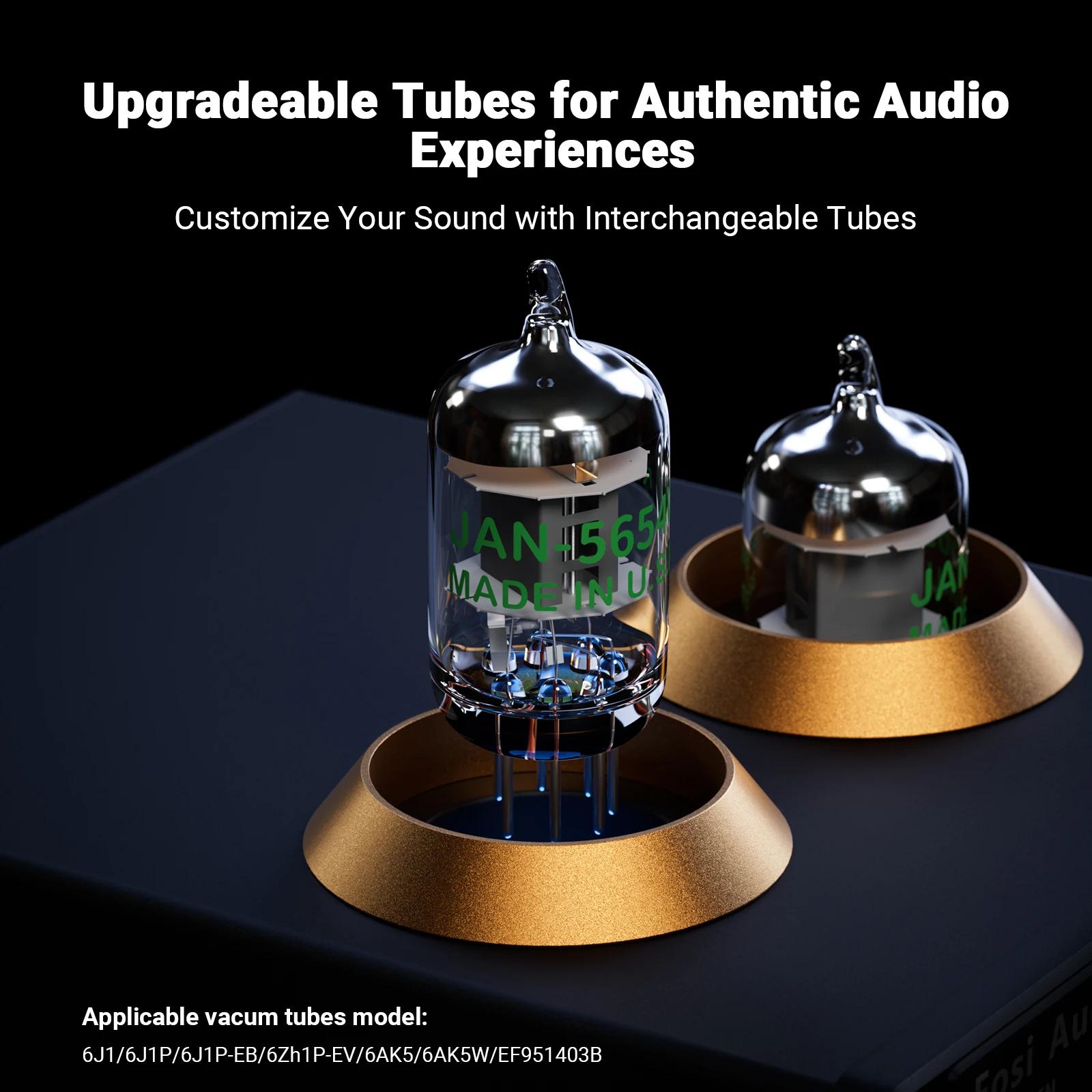 Préamplificateur phono Fosi Audio pour tourne-disque, préamplificateur stéréo mini HiFi à tubes à vi