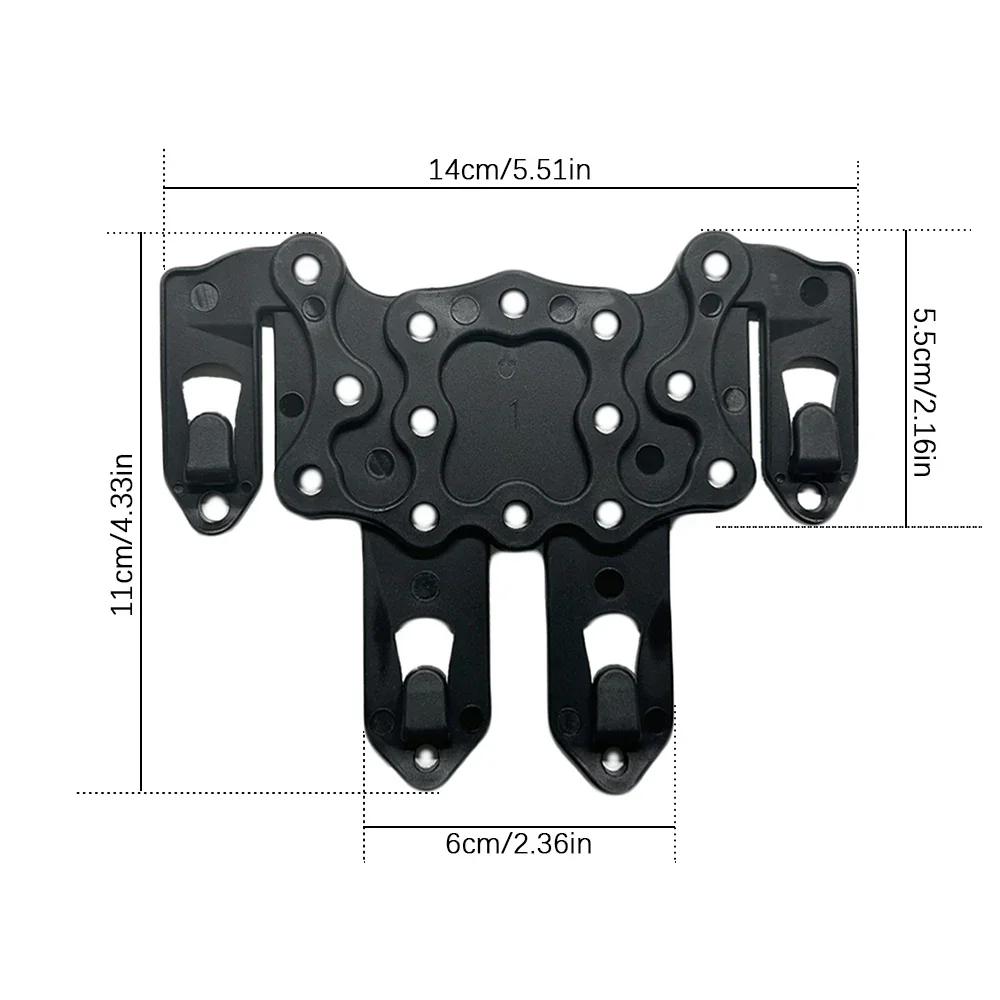 Adaptateur de fixation en plastique pour gilet MOLLE, support de poche à dos, clip pour holster Gloc