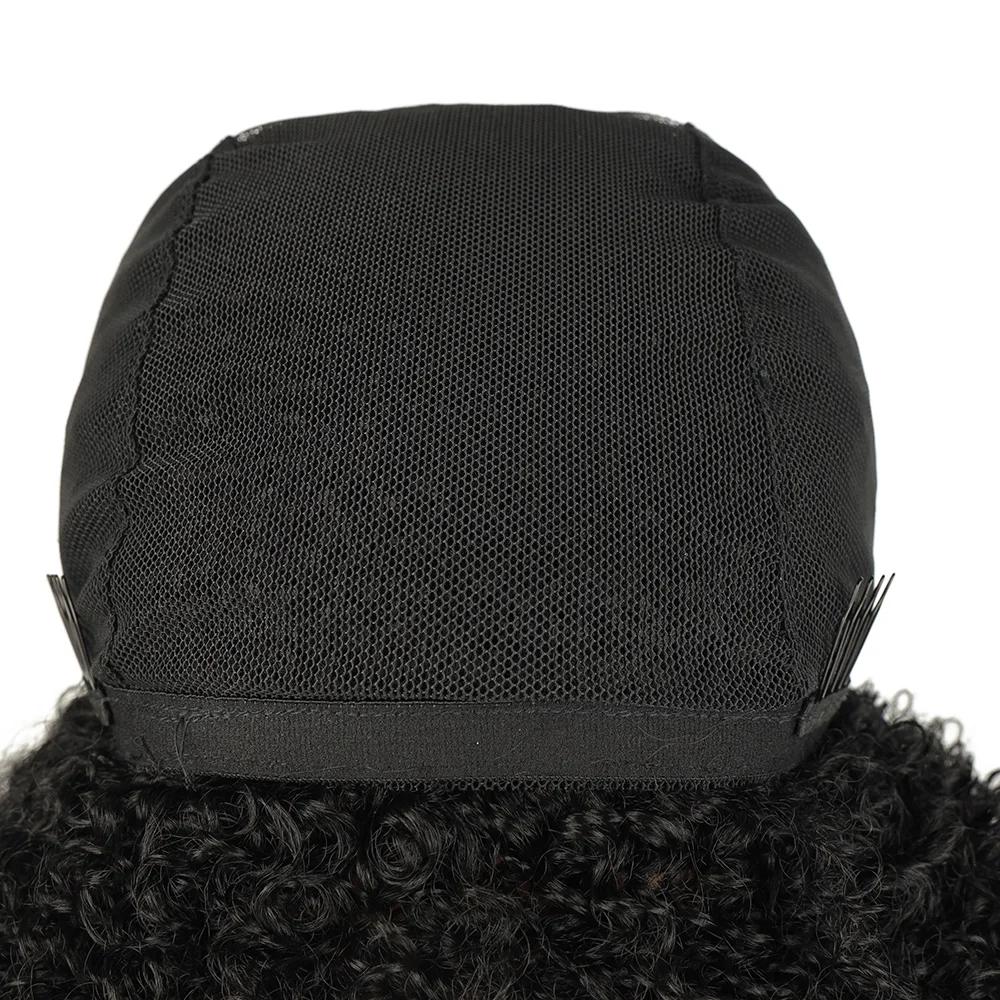 Perruque courte synthétique Afro perruques bouclées lâches pour les femmes noires perruques Afro cou