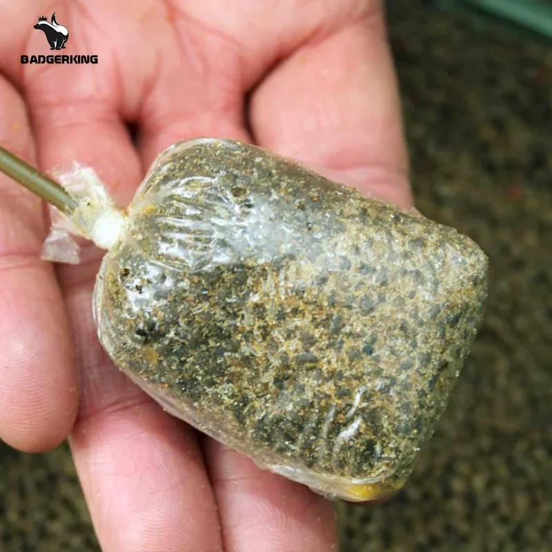 Sacs PVA pour la pêche à la carpe, 50 pièces/lot, sac soluble dans l'eau à dissolution rapide pour l