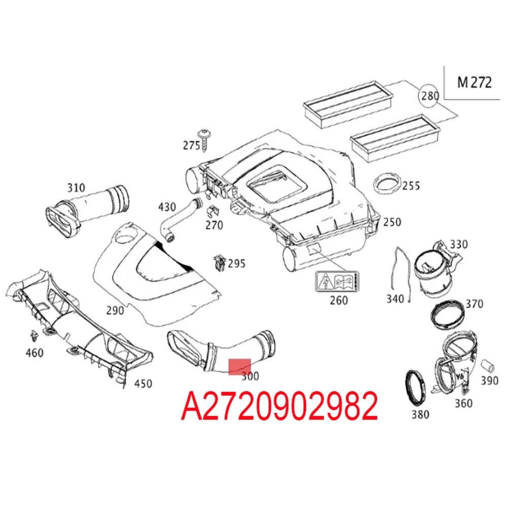 A2720902982 A2720902882 Tuyau D'entrée D'air pour Mercedes Benz GLK 350 4MATIC Voies Respiratoires P