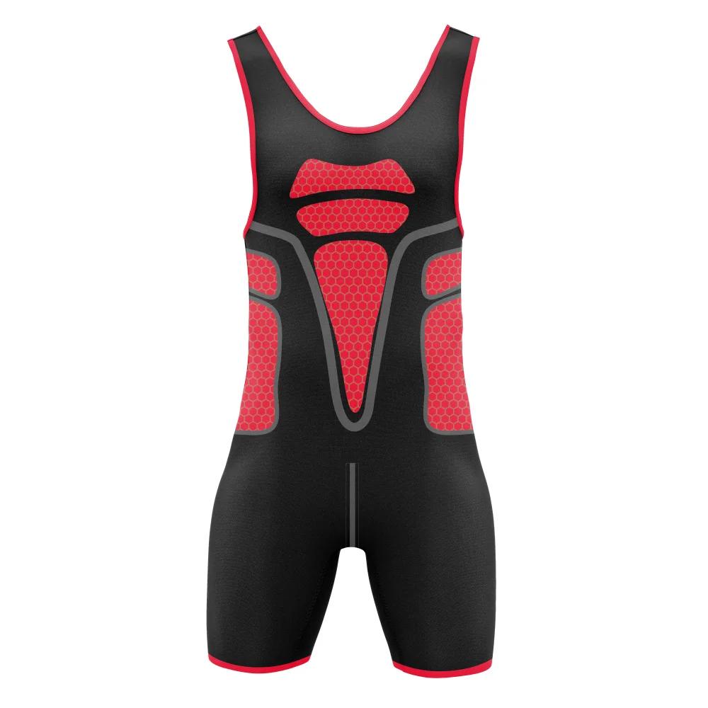 Nouveaux hommes Performance lutte Singlet costume vêtements de sport ensembles de course boxe PowerL