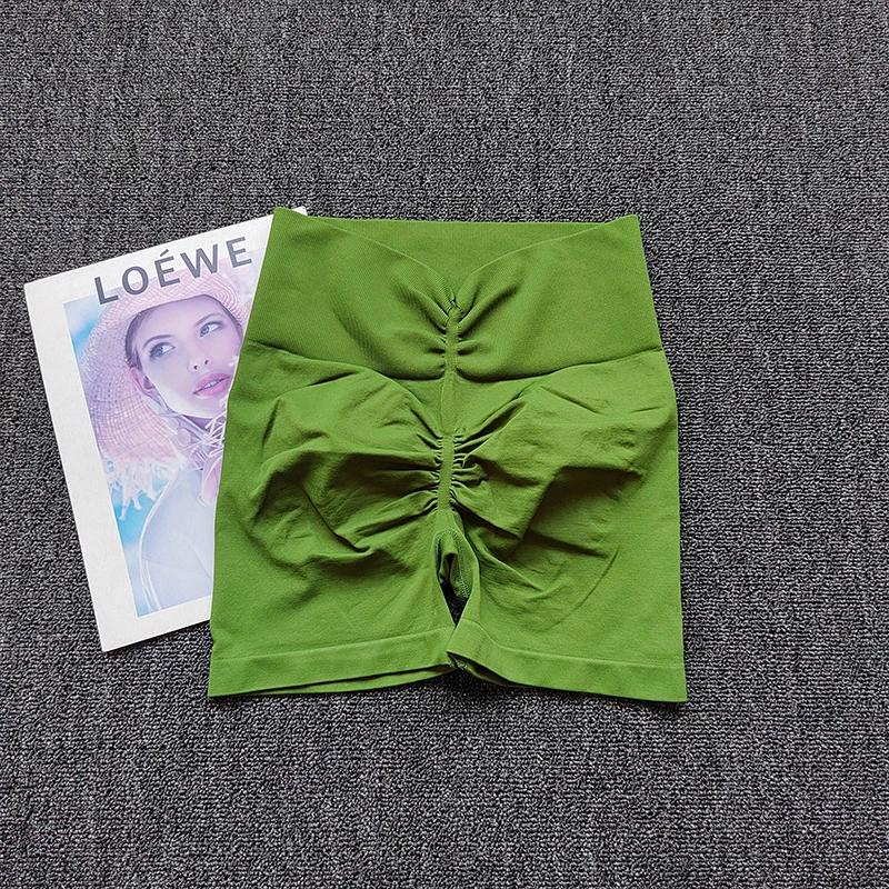 Peach – short de Yoga à haute élasticité, taille haute, pour gymnastique, levage des hanches, Fitnes