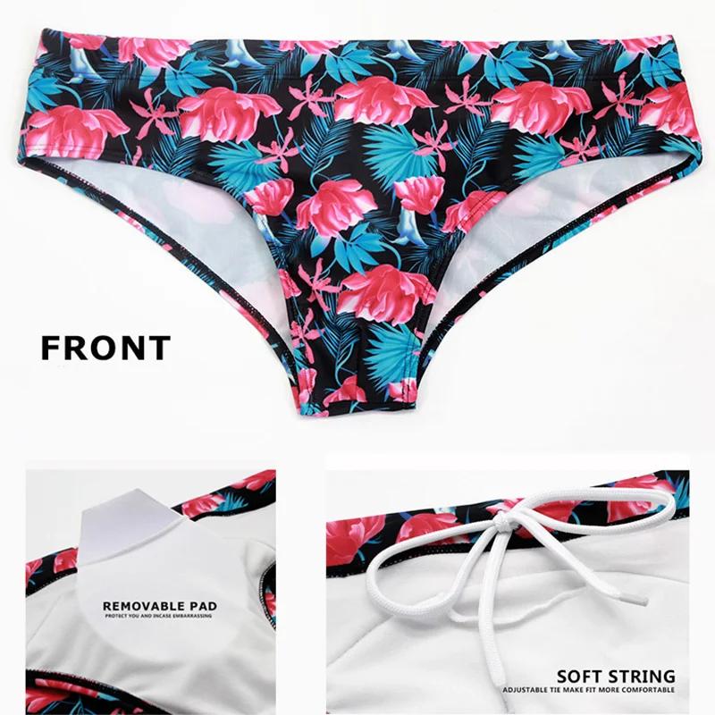 Short de bain homme Datifer 2026 - Imprimé sexy avec coussinets amovibles pour le surf