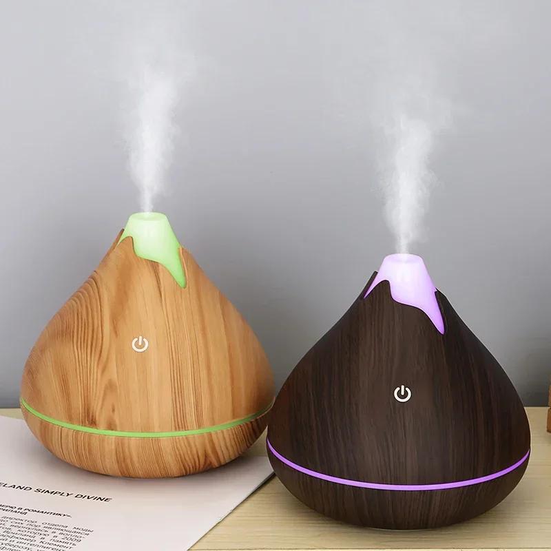 Diffuseur d'huiles essentielles d'aromathérapie 350ML, humidificateur d'air ultrasonique avec téléco