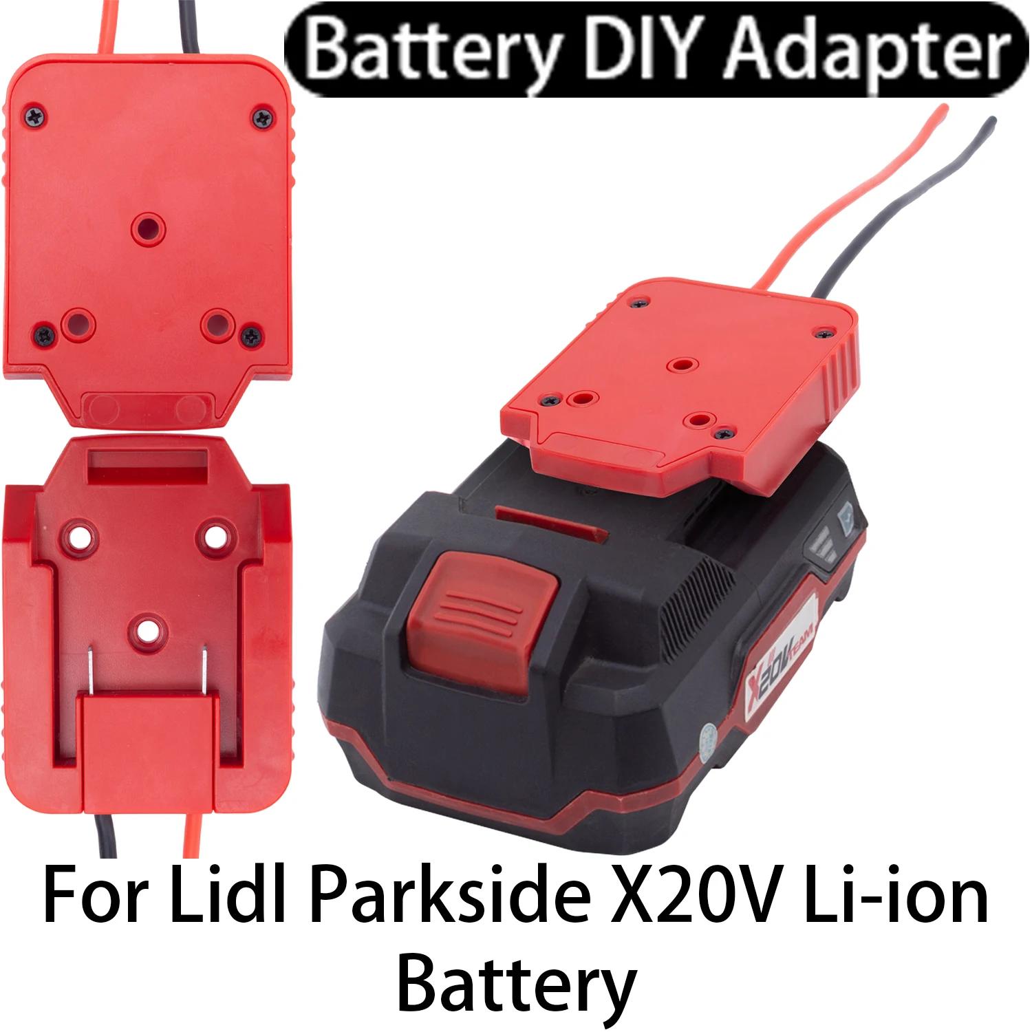 Accessoires pour outils électriques Batterie DIY Adaptateur pour Lidl Parkside X20V Team Lithium-ion