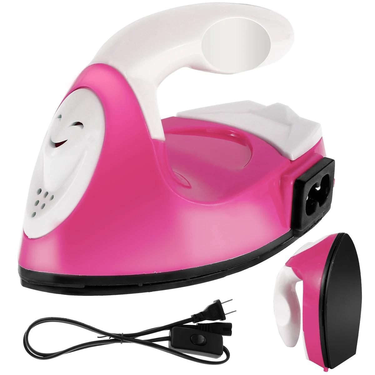 Mini fer à repasser électrique, portable, pratique, presse à chaud avec coussin d'isolation thermiqu
