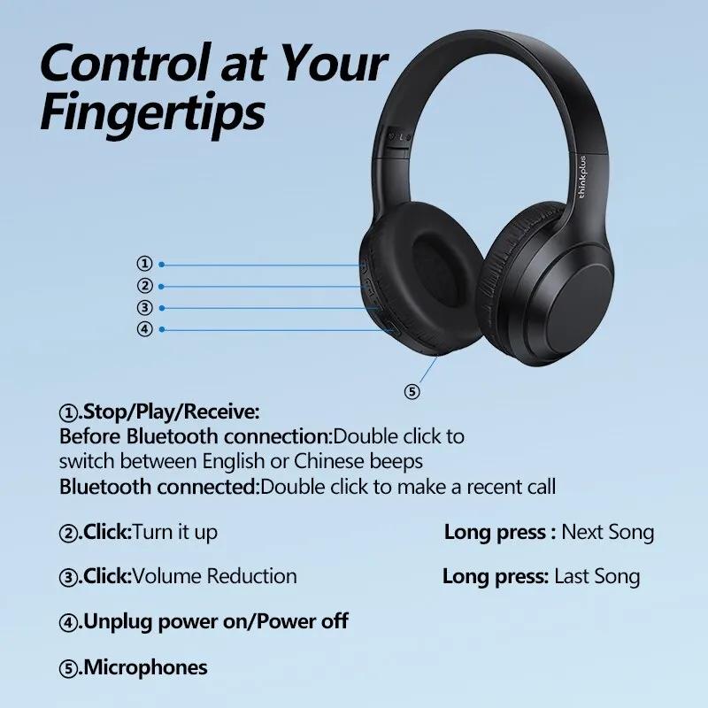 Lenovo Thinkplus TH10 TWS Casque Stéréo Bluetooth Écouteurs Musique Casque avec Micro pour Mobile iP