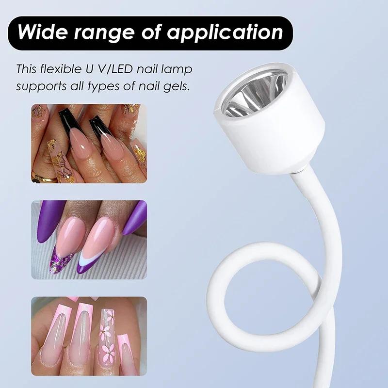 Mini sèche-ongles UV LED lampe à ongles pliable USB lampes de polymérisation lampe de bureau pour ve