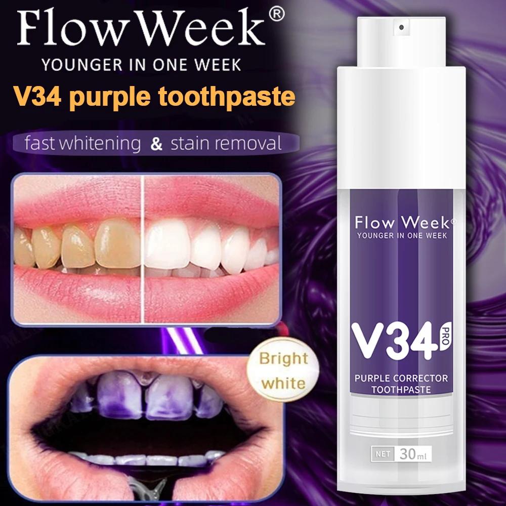 Flow-du-- Dentifrice orthodontique V34 Pro, Protection des dents, Soin de l'émail dentaire, Décontam