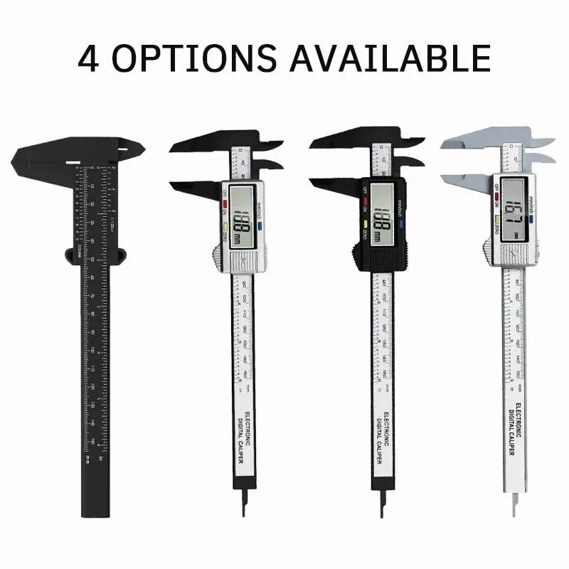 1PC plastique vernier étrier affichage numérique étrier Mini texte jouer étrier étudiant vernier règ