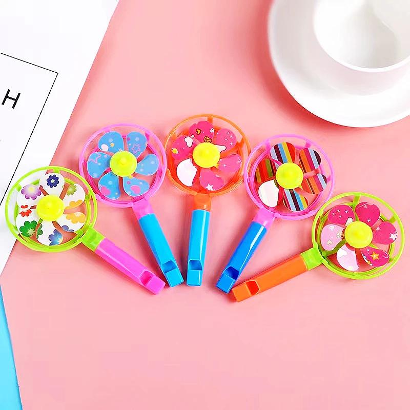 Sifflet de couleur en plastique 6.5x12.5cm, 12 pièces, jeu de molette, cadeaux de fête d'anniversair