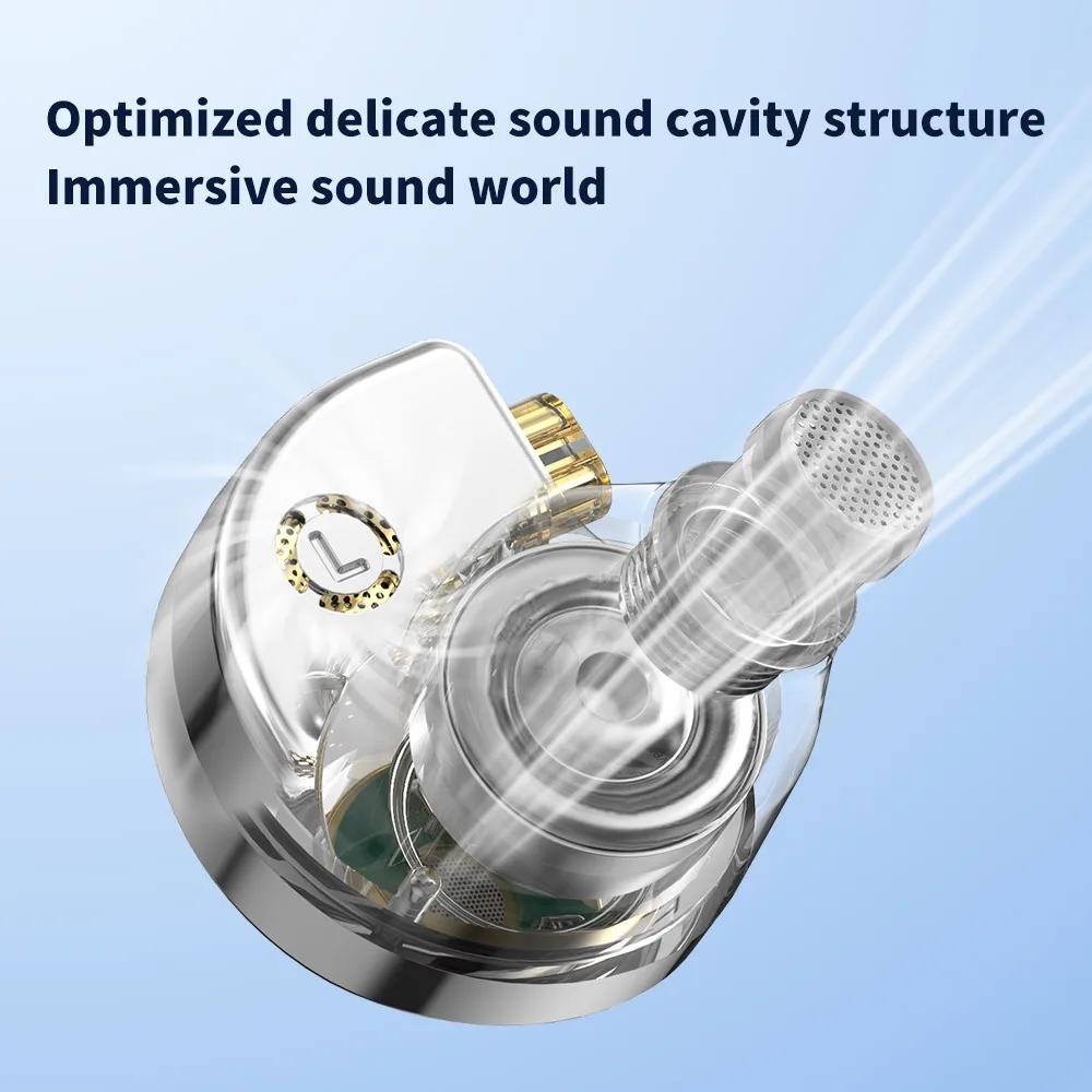 TRN Conch-Écouteurs intra-auriculaires dynamiques à diaphragme en diamant DLC, haute performance, co