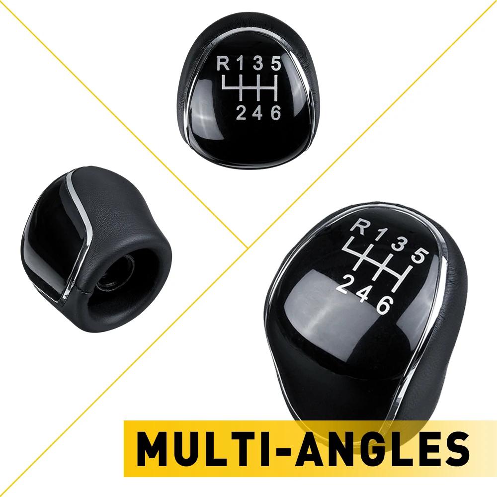 Pommeau de levier de vitesse en cuir à 6 vitesses pour Ford s-max c-max Kuga Galaxy Mondeo 4 Mk4 Tra