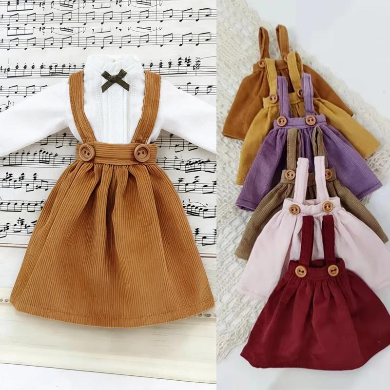 Blyth – chemise en dentelle pour filles, jupe de princesse, robe à bretelles en velours côtelé, mult