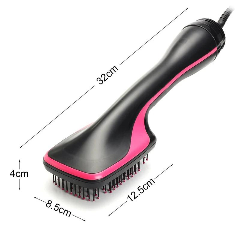Sèche-cheveux brosse à Air chaud Styler et volumateur lisseur de cheveux bigoudi peigne rouleau une 