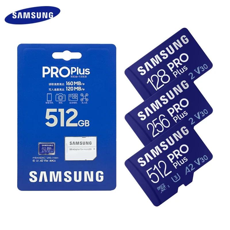 SAMSUNG carte Micro SD PRO Plus cartes mémoire d'origine 512GB 256GB 128GB pour Nintendo Switch Stea