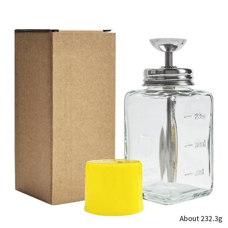 Bouteille en verre pour ongles, entonnoir de presse, bouteille d'alcool, dissolvant d'ongles, boutei