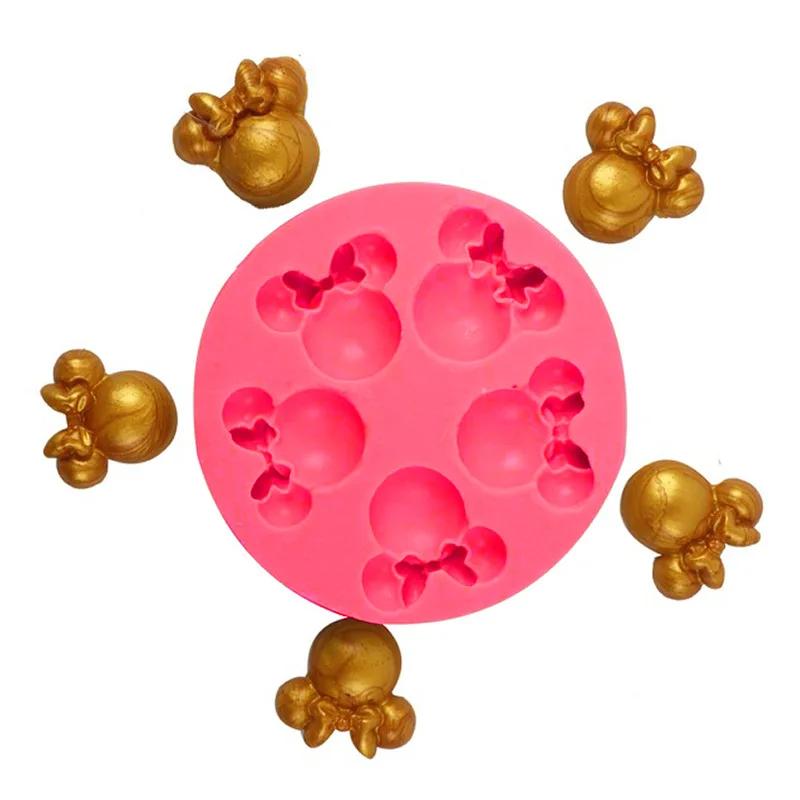 Arc nœud papillon souris Silicone Sugarcraft résine outils Cupcake Fondant gâteau décoration outils