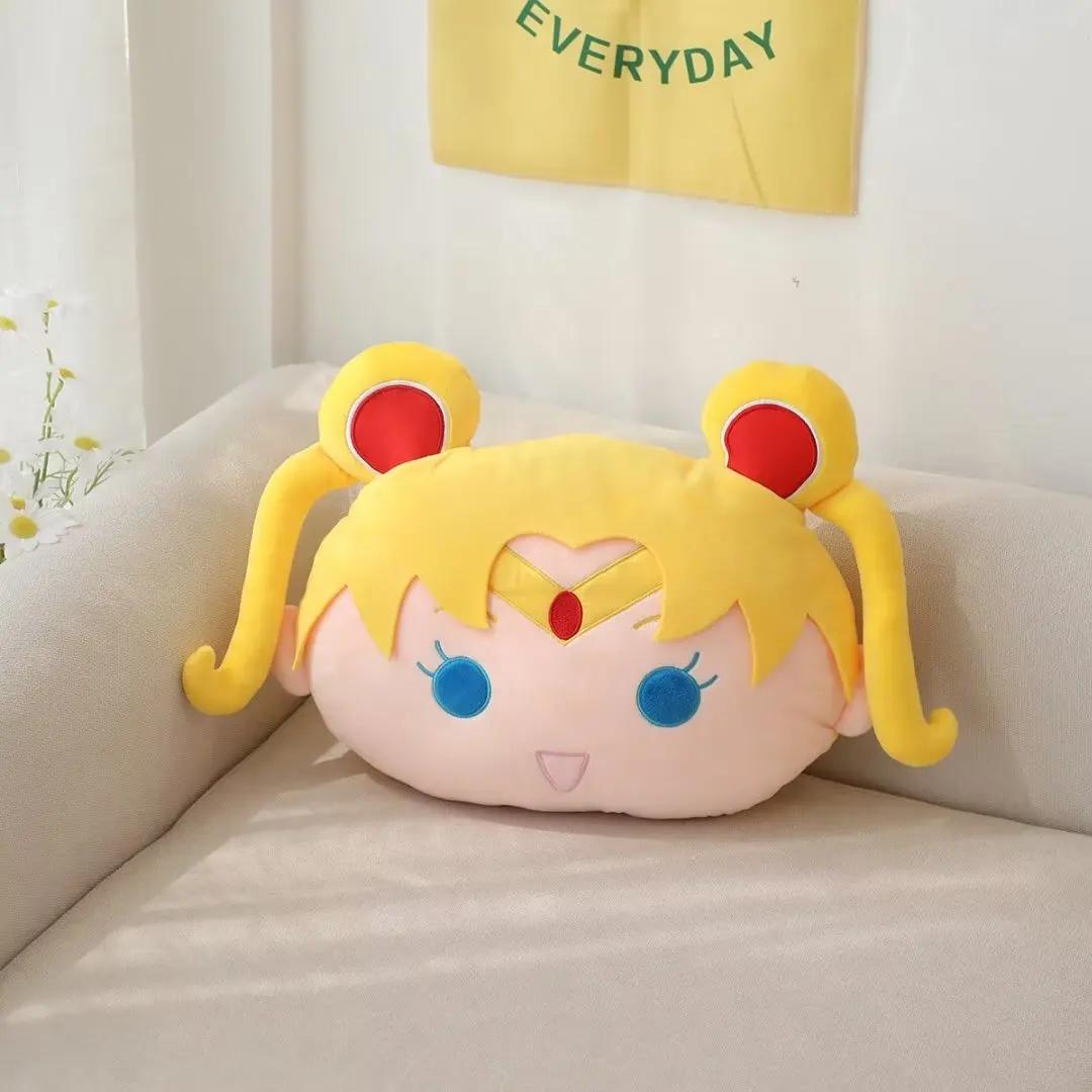 Oreiller en peluche Sailor Moon Anime, Kawaii Tsuk37Usagi Plushies, décor de chambre Chiba Mamoru, b