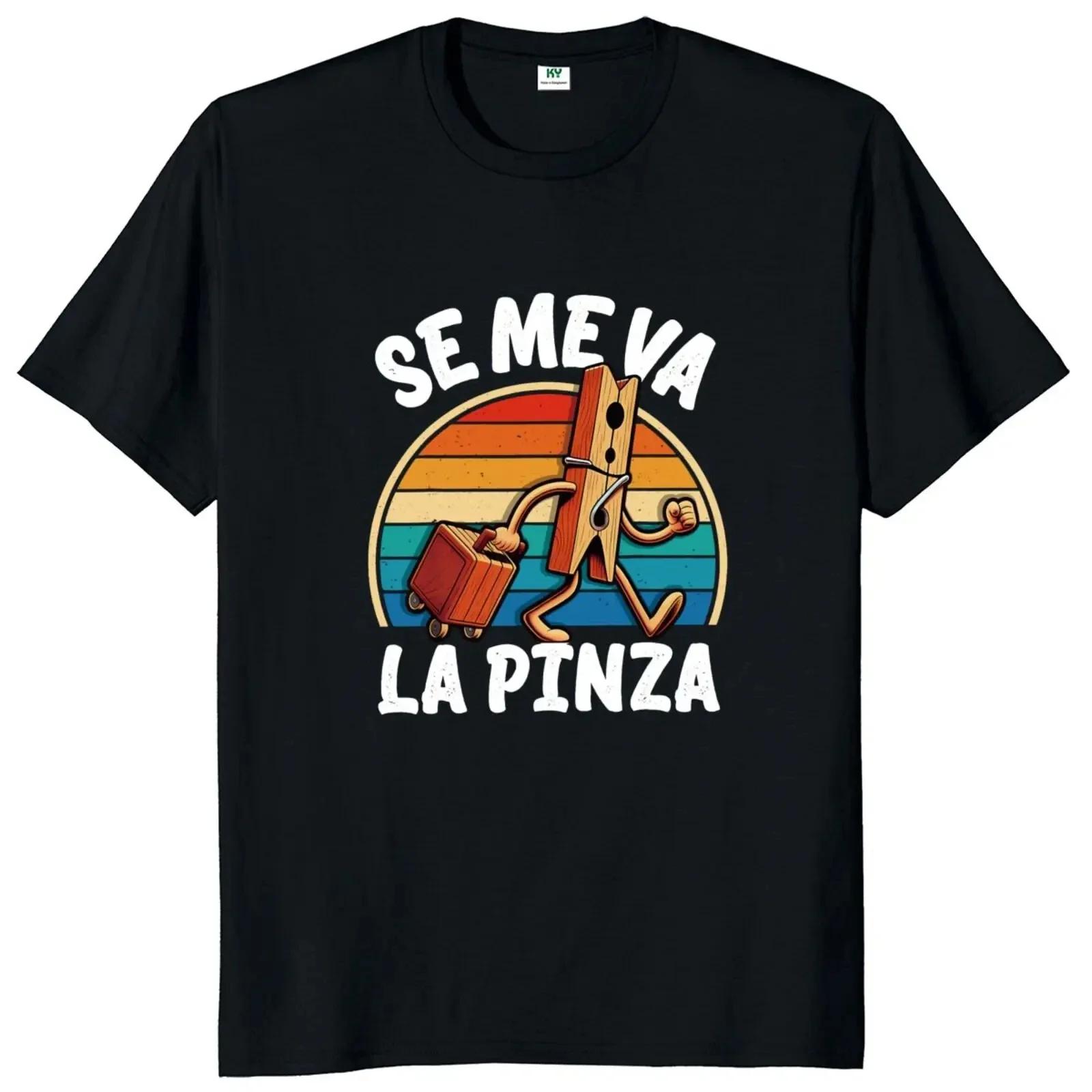 Se Me Va La Pinza T-shirt drôle blagues espagnoles Y2k Vintage T-shirt pour hommes femmes doux unise
