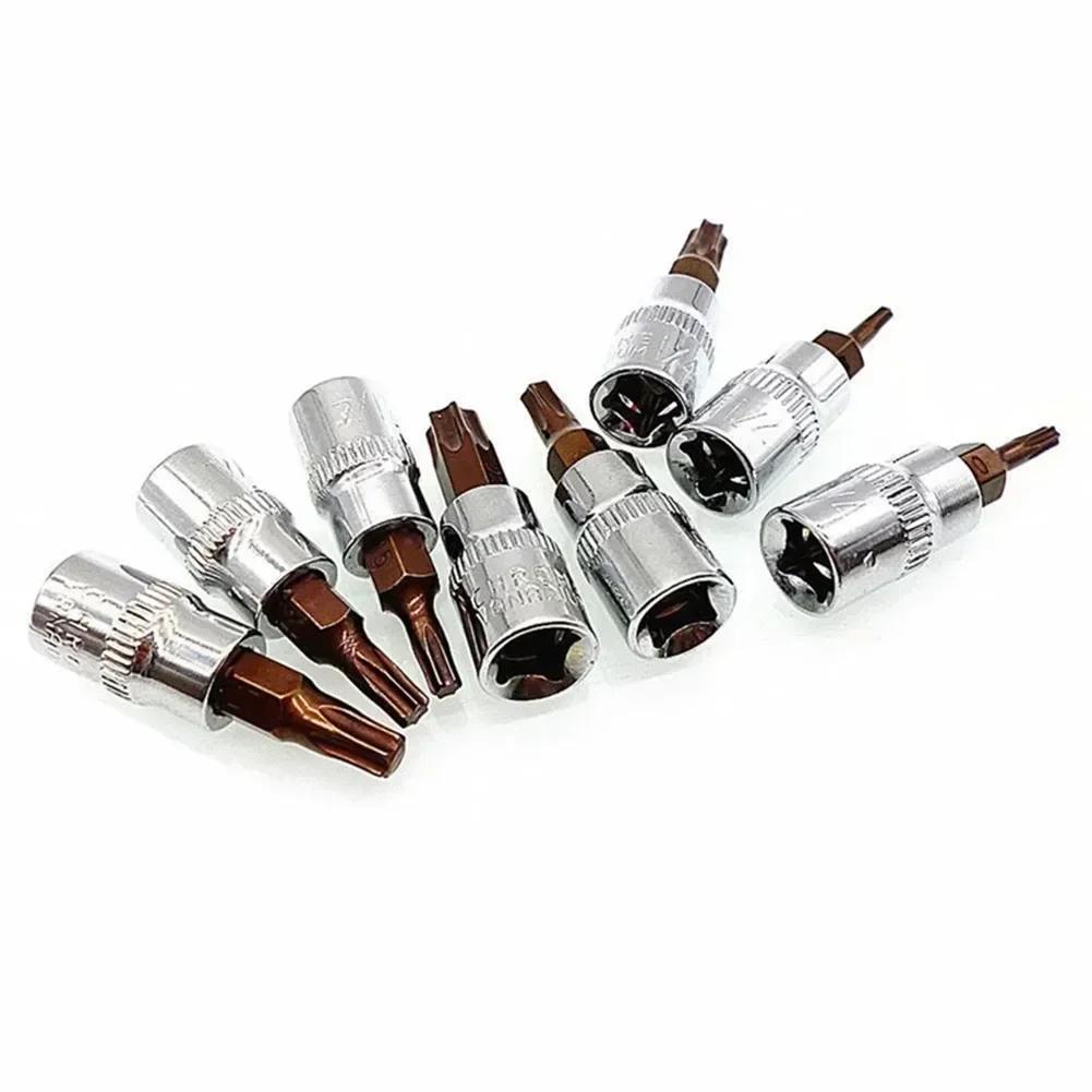 Embouts de tournevis Torx 1/4 pouces, douille d'entraînement, outils manuels, embouts de tournevis à
