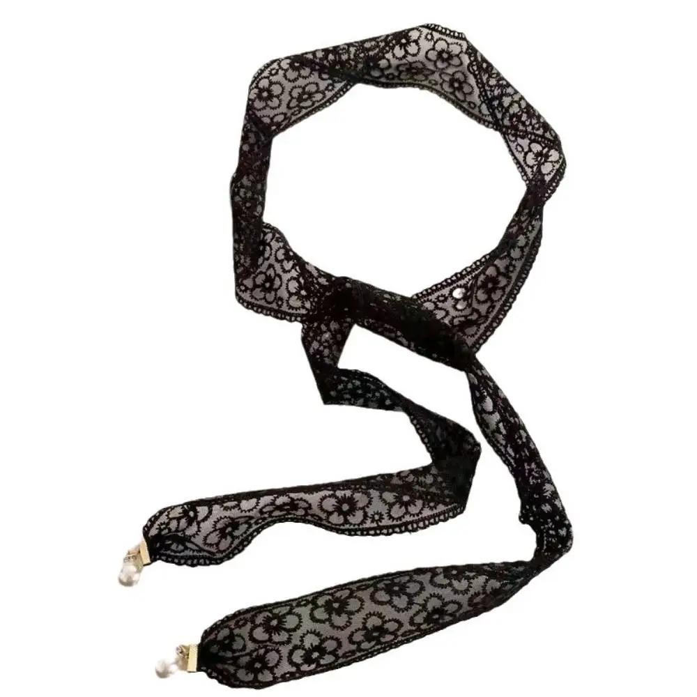 Ceintures de taille en dentelle décoratives pour femmes, élégantes, avec pendentif en perles, access