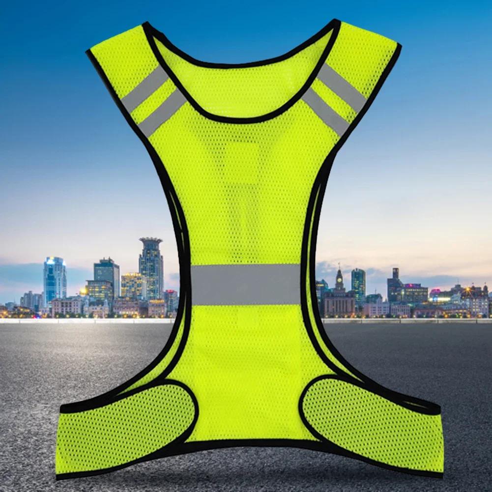 Gilet réfléchissant de sécurité respirant, léger et réglable pour hommes et femmes, équitation de nu