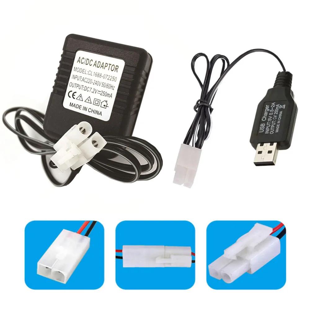 Chargeur d'alimentation 7.2V 9.6V 2 broches pour jouet RC, pour batterie NiCd NiMH 220-240V, prise u