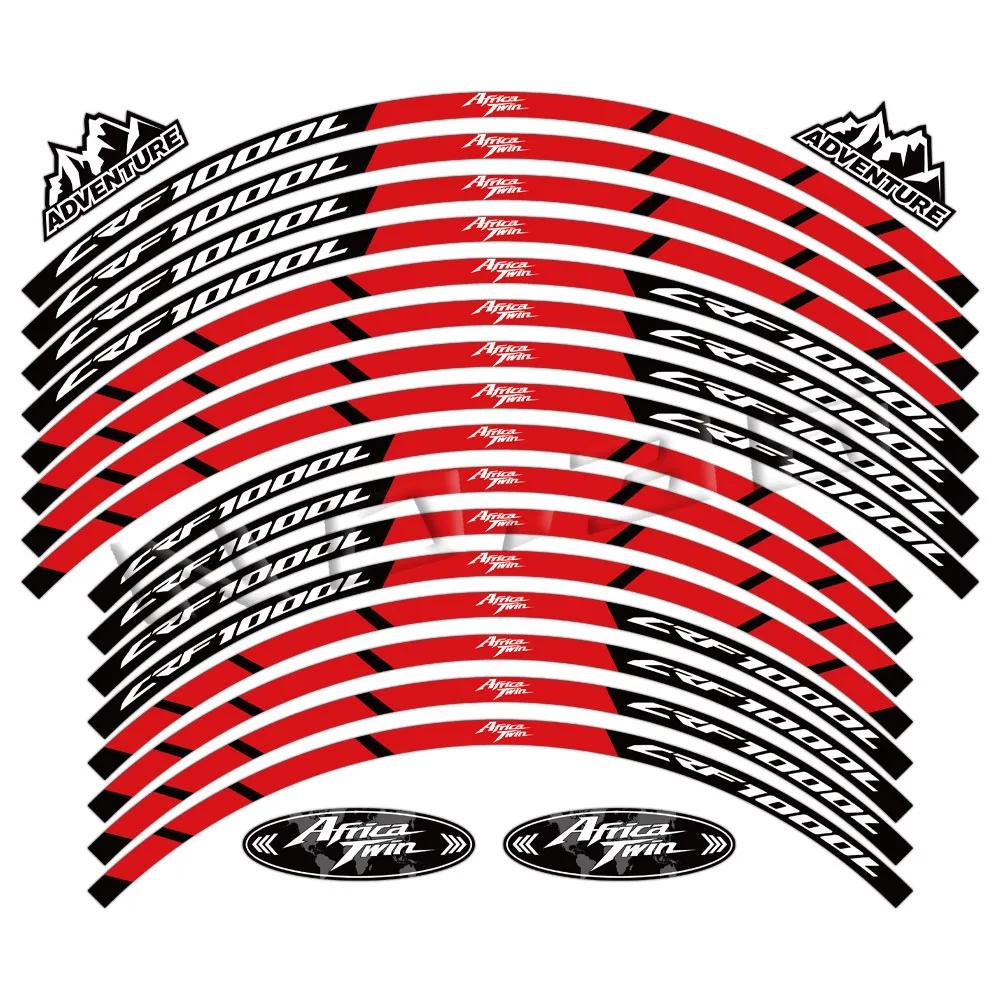 Autocollant réfléchissant pour jante de roue de moto, pour Africa Twin CRF1000L crf 1000 l, bande de