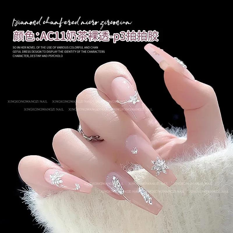 Mini diamant scintillant pour décorations d'ongles, strass 3D, cristal de luxe, Zircon, breloques po