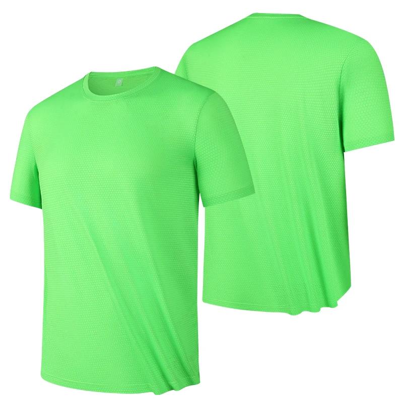 Mode d'été fitness style respirant décontracté hommes à manches courtes T-shirt en plein air course