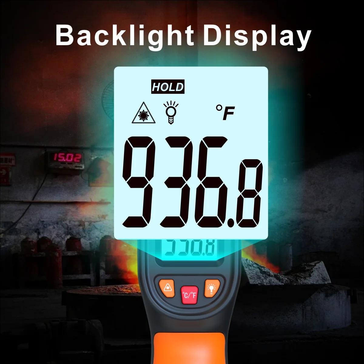 NJTY T600 Thermomètre infrarouge portable Température de chaleur pour testeur de cuisson Four à pizz