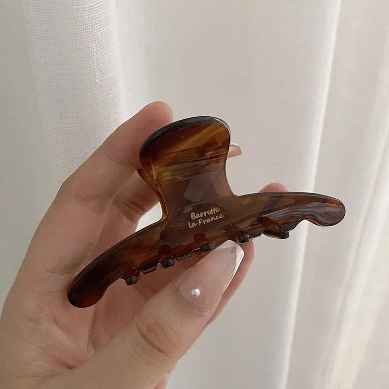 Pince à cheveux élégante en acétate de haute qualité pour femmes, décoration de tempérament, pince à