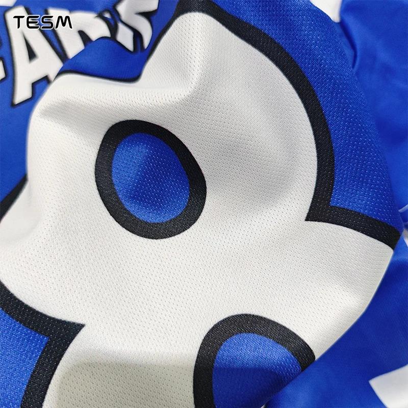 Polo rayé respirant TESM pour homme – T-shirt de sport de football, haut d'entraînement de gym, déco