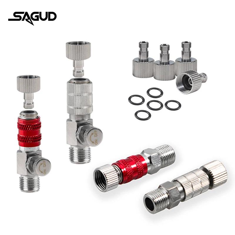 SAGUD – accessoires à déconnexion rapide pour aérographe, adaptateur de raccord rapide 1/8 avec 4 co