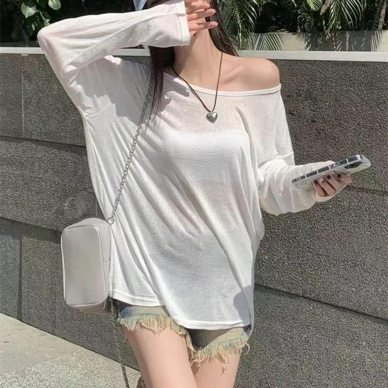 T-shirt ample et transparent sexy pour femme – Collection été 2026 – Chic et décontracté – Couleur u
