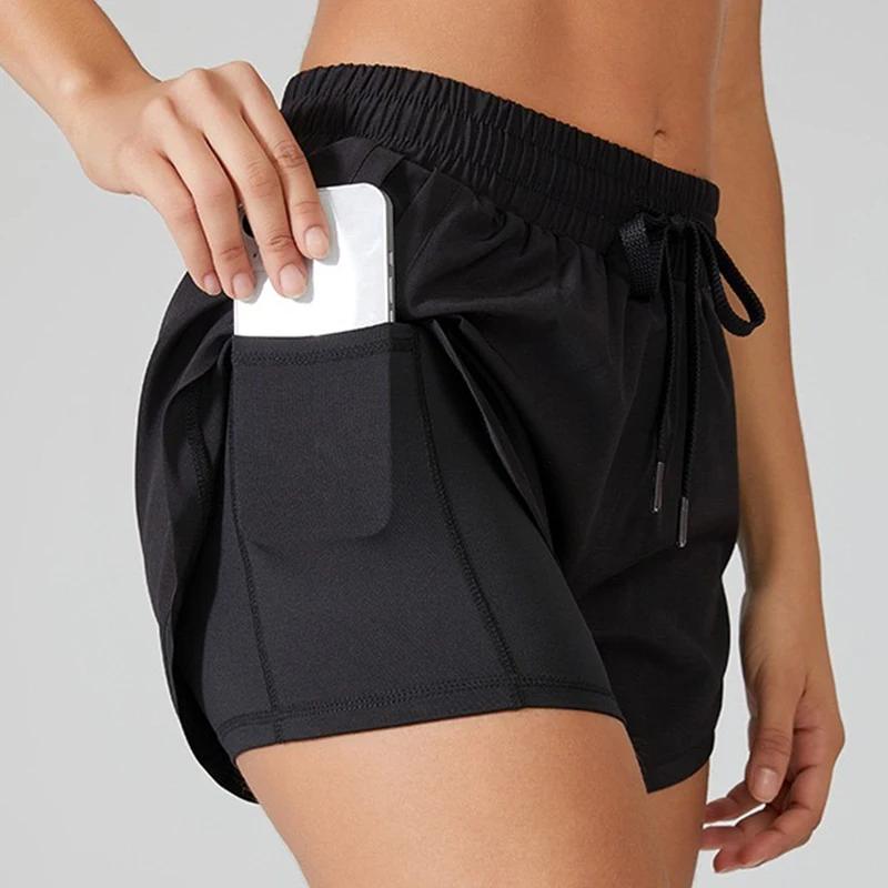 Short yoga femme spandex néon fitness course entraînement legging sport