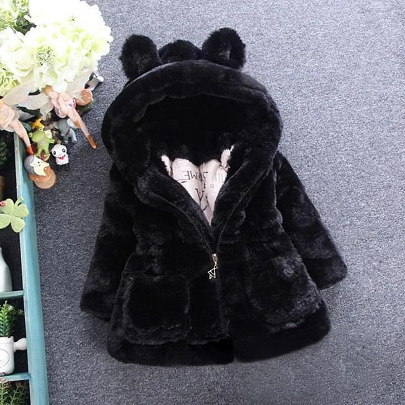 Vêtements d'hiver pour bébés filles, manteau en fausse fourrure, veste polaire, combinaison de neige