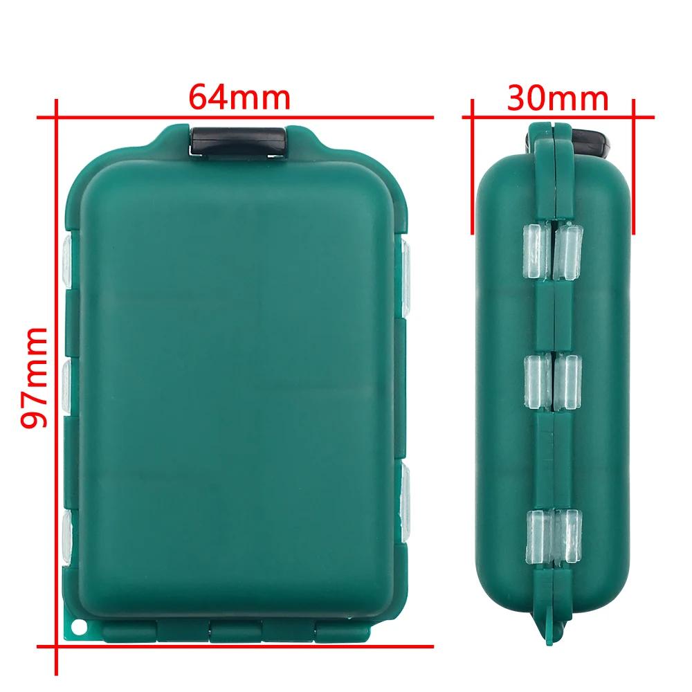 DNDYUJU 1 pièces boîte de pêche matériel de pêche boîte de rangement 10 compartiments en plastique p