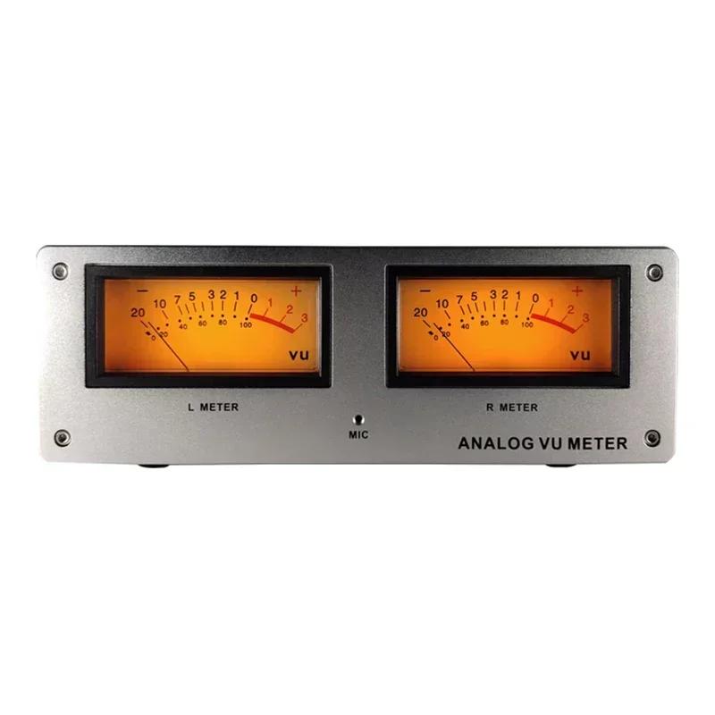 VU meter très sensibleSpectromètre musicalCarré grand VU MeterLED rétro-éclairage chaudDual-mode Osc