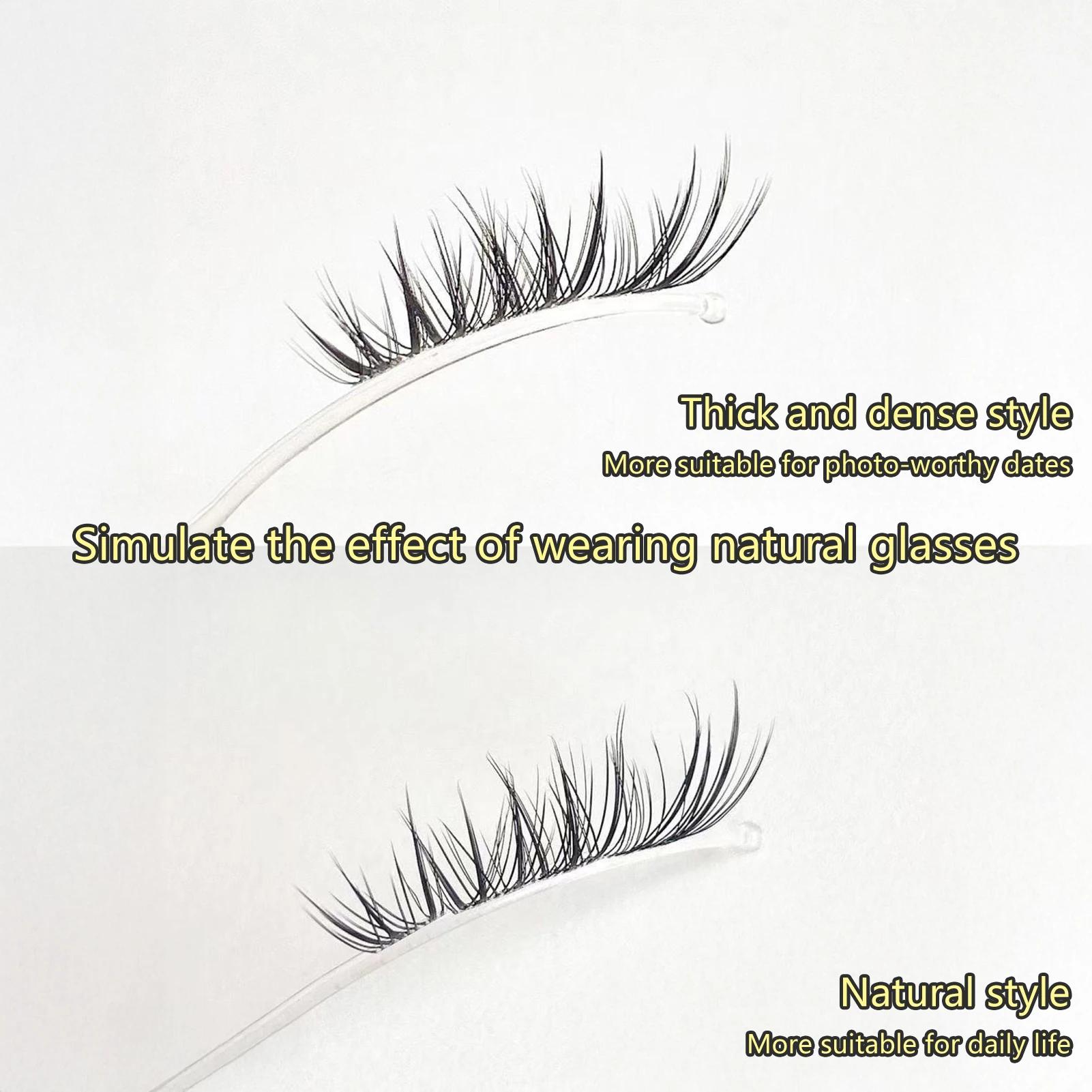 Nouveau Style chinois faux cils renards Style Dense simple grappe segmenté naturel vaporeux cils agr
